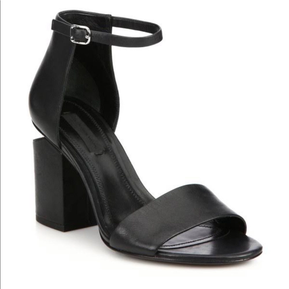 Alexander Wang Abby Ankle Strap Leather Sandals